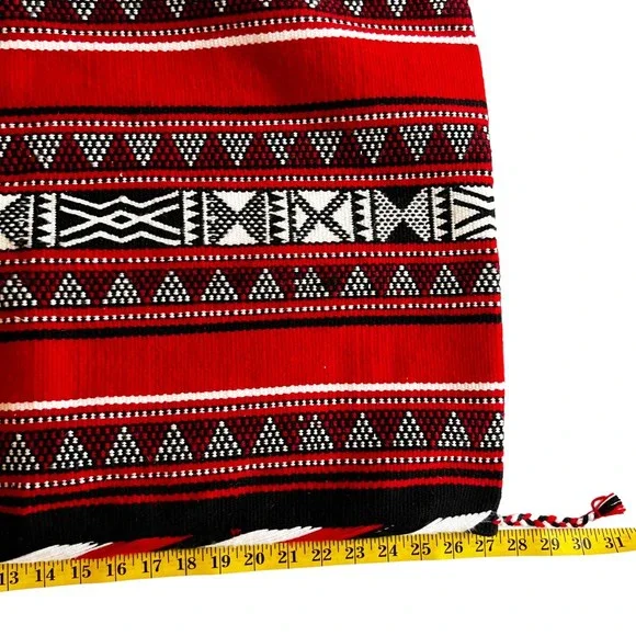 Set 2 Southwestern Aztec Wool ? Indian Blanket Throw Pillow Sham Cover 27x18